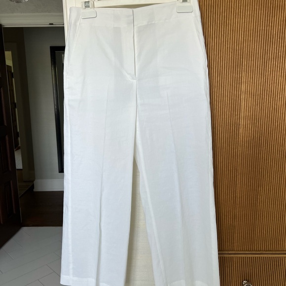Theory White Clean Teresa C cropped pant sz 4 - Picture 1 of 6